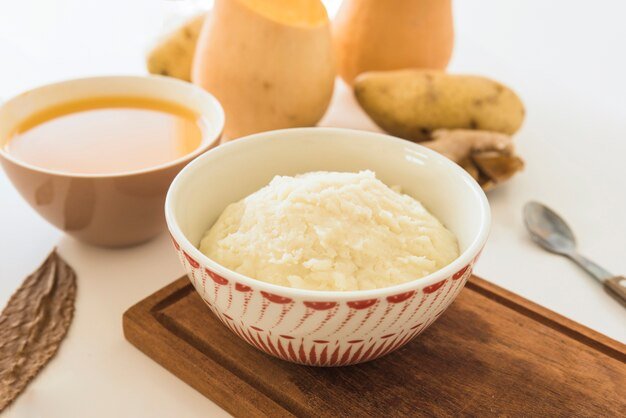 Poderoso purê de batatas para secar e definir